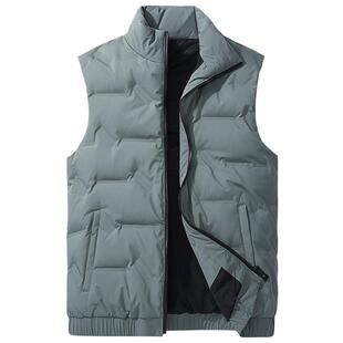 罗蒙羽绒服马甲男士秋冬季保暖外套防寒坎肩外穿无袖加厚背心男款
