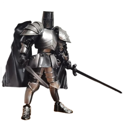 中世纪骑士模型关节盔甲战士人偶
