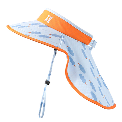 儿童大帽檐空顶可折叠防晒帽