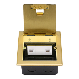 单开门隐藏式不锈钢地插LC光纤地板插超薄隐形SC光纤电脑网络地插