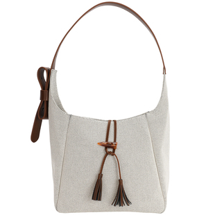 复古小众单肩包女大容量通勤帆布托特包轻便休闲斜挎包百搭手提包