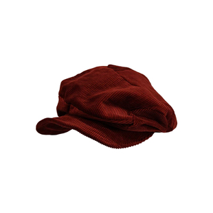 三环路文艺复古灯芯绒八角帽时尚百搭秋冬显脸小贝雷帽休闲高级感