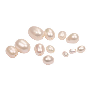 天然珍珠散珠有孔淡水小米珠正品真米粒珠子手工diy手链项链材料