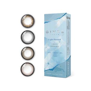 【新品】GIVRE绮芙莉美瞳月抛2片装大小直径旷野系列隐形近视眼镜