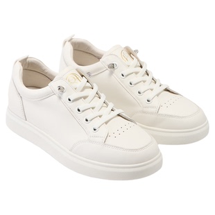 fed休闲板鞋春季新款女鞋一脚蹬小白鞋增高厚底鞋女款S1226-ZC275