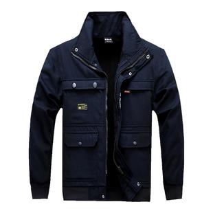 纯棉工作服套装男士冬季加绒加厚劳保服电焊工服防烫耐磨汽修工装