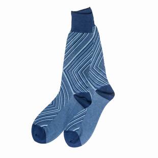 Roiluxe丝光棉西装绅士袜男士正装中长筒皮鞋棉袜 商务休闲花袜子