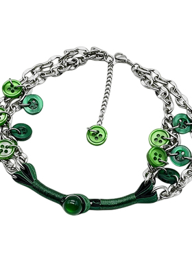 新中式朋克盘扣choker颈链项链