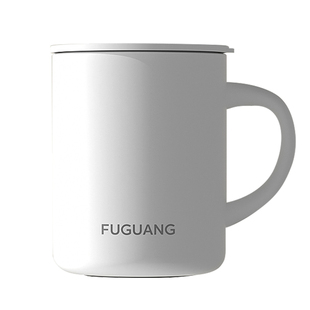 富光马克杯316L不锈钢保温带盖咖啡杯女士男生办公室高颜值水杯子