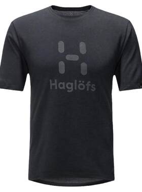 火柴棍HAGLOFST恤男装户外快干衣透气圆领图案短袖604337