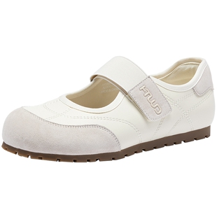 热风平底玛丽珍鞋女2026年春季新款浅口芭蕾单鞋百搭银色休闲鞋子