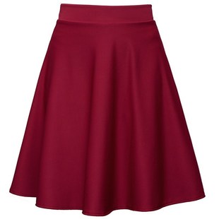 白色水兵舞半身裙夏裙子广场舞大红色45厘米a字裙防走光中长裙