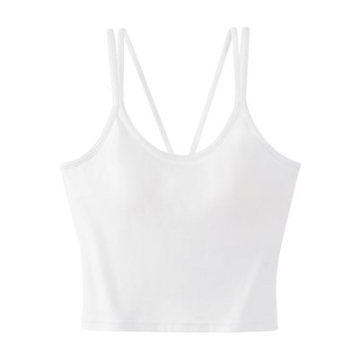 WEITITIE大码吊带背心带胸垫