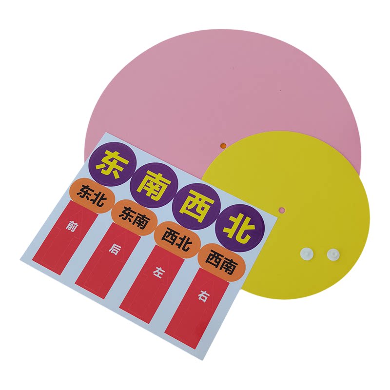 简易方向辨识转盘1-3年级数学课