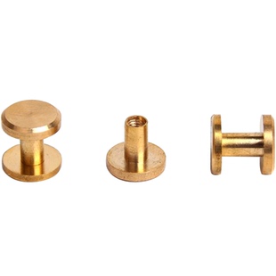 纯铜皮腰带螺丝车轮钉医生包螺丝平面弧面款工字钉植鞣革皮带配件