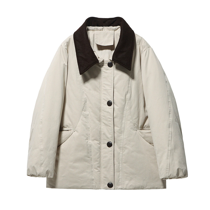 大码轻薄羽绒服女冬新款棉服外套