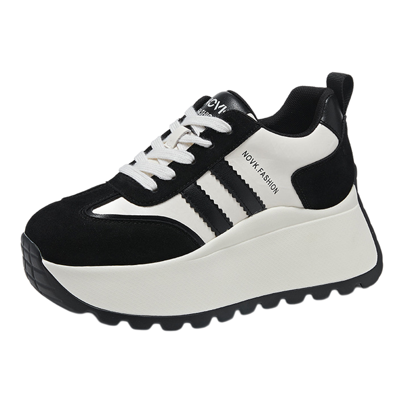 香港内增高德训鞋女式秋季2025新款阿甘鞋厚底透气运动休闲老爹鞋