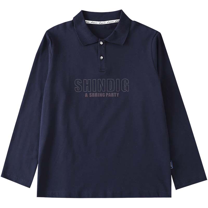 胖童装男童2022春装宽松韩版POLO衫中大儿童翻领长袖上衣加肥加大