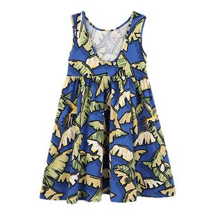 【季末】 KENZO KIDS童装女童春夏休闲无袖连衣裙K60921