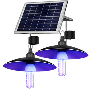 鱼塘太阳能户外诱虫灯养鸡场果园庭院茶园大棚专用引虫诱捕黑光灯