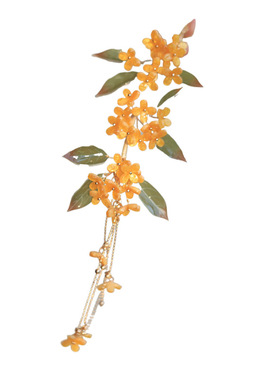 格格间发夹醋酸热缩桂花发饰