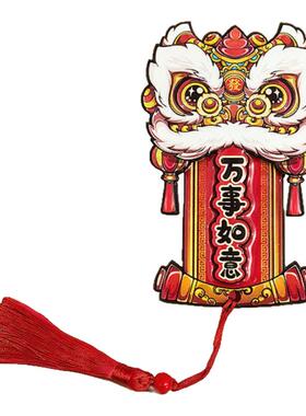 2026马年喜庆立体磁吸醒狮冰箱贴