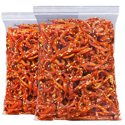 每果时光香辣鳗鱼丝500g即食