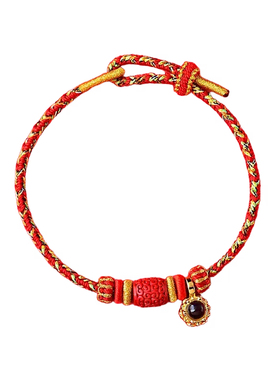 马年朱砂转运珠本命年红绳男女款