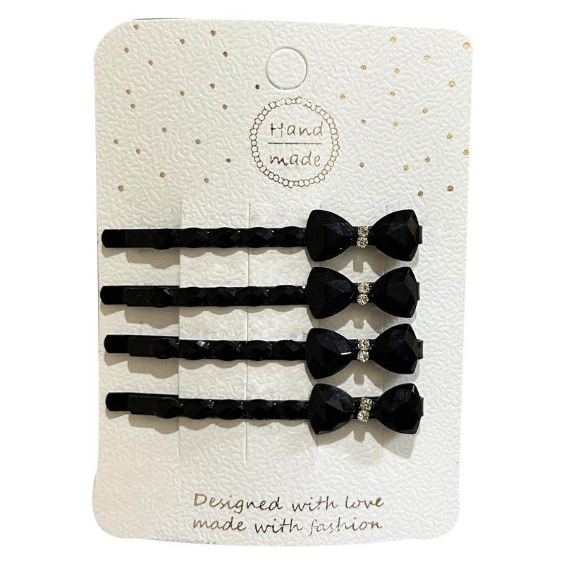 黑色前额刘海一字侧边夹发夹子头饰品头碎发卡子女后脑勺成人整理