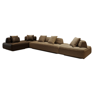 纳威韦恩沙发L型转角客厅家用雪尼尔布艺意式极简轻奢2025年新款