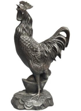 铁公鸡摆件纯铁一毛不拔家居招财