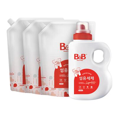 保宁婴幼儿儿童洗衣液香草香1800ml+2100ml*3袋