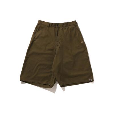 BAPE男装春夏刺绣纯色休闲短裤