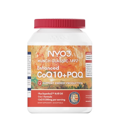NYO3 进口PQQ辅酶q10软胶囊中老年心血管保护心脏孕妇卵子