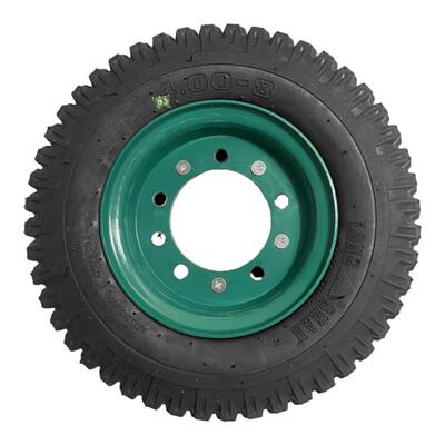 工地三轮车独轮车轮胎4.00-84008带钢圈工矿车手推手车加厚外胎