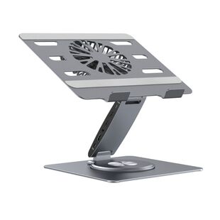 笔记本支架带扩展坞多功能Type-C拓展坞HDMI4K60Hz投屏千兆网口PD100W供电USB3.0升降折叠大风扇散热电脑支架