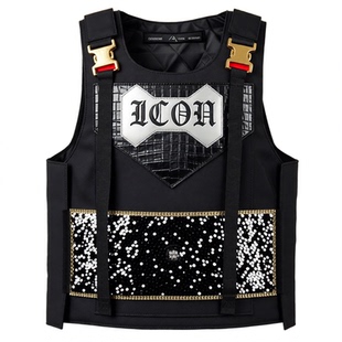 FARSTAR街头嘻哈马甲男潮流背心网红穿搭户外马甲