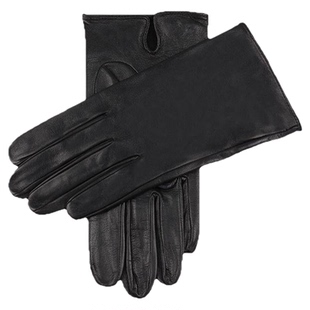 007持枪同款可触屏|DENTS羊绒内里男御寒羊皮手套15-1116春节礼物