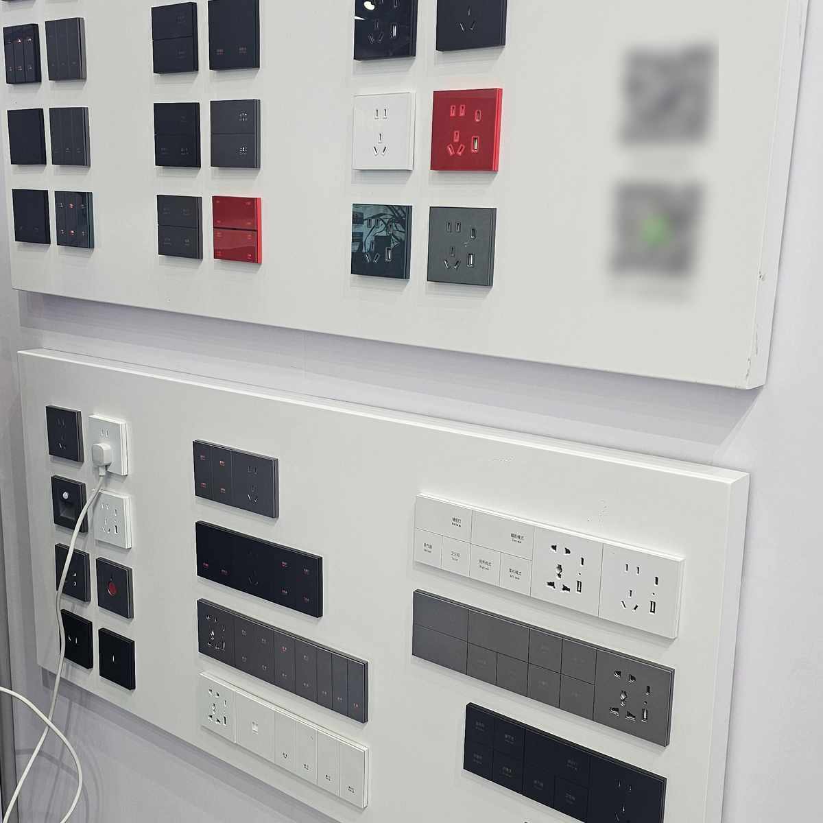 金属太空铝面智能开关外壳 田字格塑料全套配件智能家居开发板