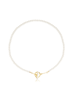 AIR-HORIZON珍珠女OT扣吊坠项链