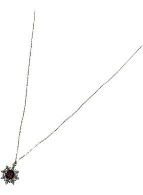 925银紫水晶黄水晶十字链女闪耀