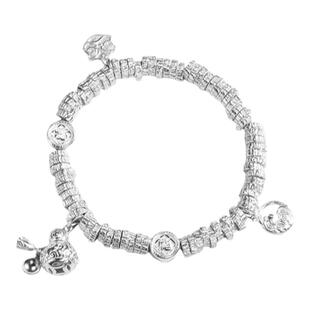 吴越老银铺银手链葫芦吊坠足银盘缠手串高颜值纯银手饰轻奢上档次