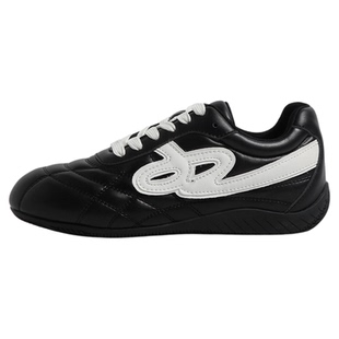 F21黑色德训鞋女2026新款春季内增高百搭休闲防滑户外运动赛车鞋