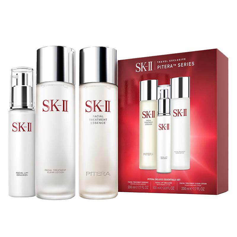 【自营】SK-II神仙水230ml清莹露230ml乳液100g保湿套装护肤品sk2