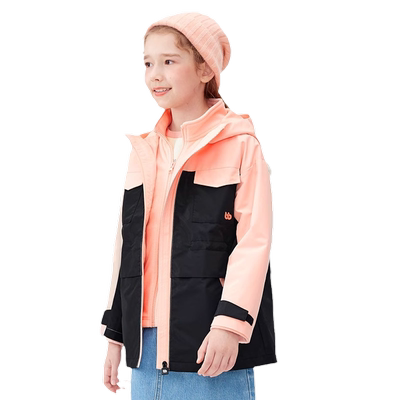 巴拉巴拉儿童冲锋衣三合一外套