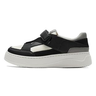 Clarks其乐LemoliteVelc女鞋夏季厚底熊猫鞋魔术贴休闲板鞋面包鞋