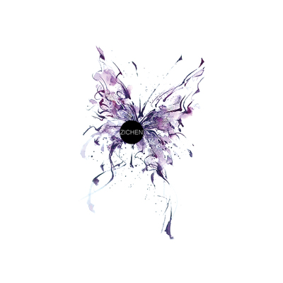 胸口ins风持久防水蝴蝶纹身贴