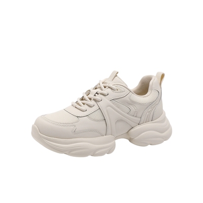 百丽女鞋子厚底增高老爹鞋2025春季新款户外运动休闲鞋3PKE2AM5