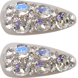 秋冬精致咖色水钻侧边刘海BB夹高级感女2026新款高端发夹卡子边夹