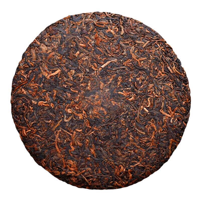 冰岛普洱熟茶宫廷饼临沧古树金芽